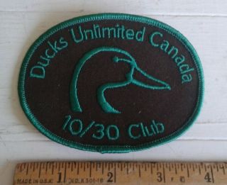Ducks Unlimited Canada 10/30 Club Hunting Embroidered Patch