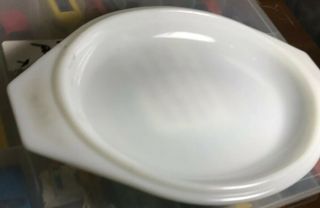 Vintage Pyrex Oval Lid Only 943C Snowflake Garland fits 1 ½ Oval Quart Casserole 5