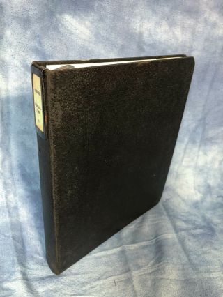 Vintage Black Pebbled 1.  5 Inch Three Ring Binder With Filler Paper,  Sketchbook