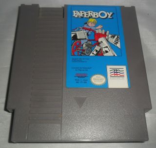 Vintage Nintendo Entertainment System,  Nes Game Paperboy