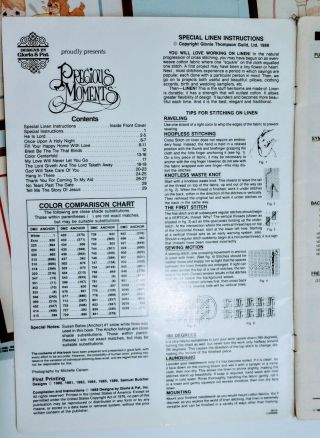 Cross Stitch Patterns Book Precious Moments 1986 Designs By Gloria & Pat Vtg 2