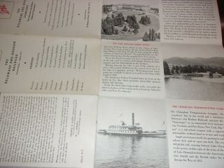 Vintage 1960 ' s D&H DELAWARE AND HUDSON Railroad Travel Brochure - 5