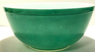 Vintage Green Pyrex 403 2 1/2 Qt Mixing Bowl From Primary Nesting Set