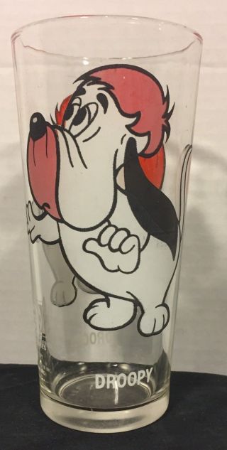 Vintage 1975 Pepsi Collector Glass Droopy Looney Toons 3