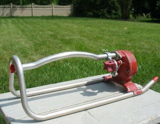 Vintage Sears Oscillating Metal Lawn Garden Sprinkler Watering Sprayer A,