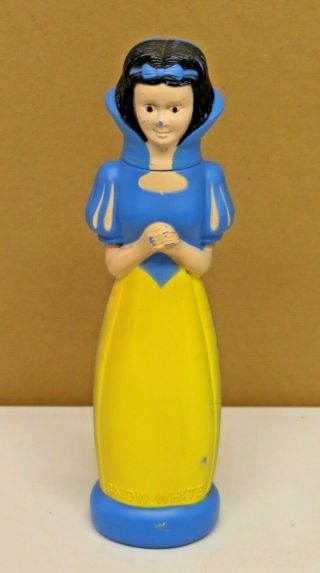 Vintage Walt Disney Snow White Soaky Bottle Empty C1960 