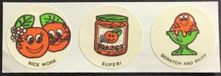 Vintage Ctp Matte Scratch & Sniff Stickers - Orange -