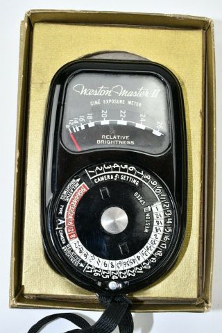 Vintage Weston Master Ii Light Meter With Box