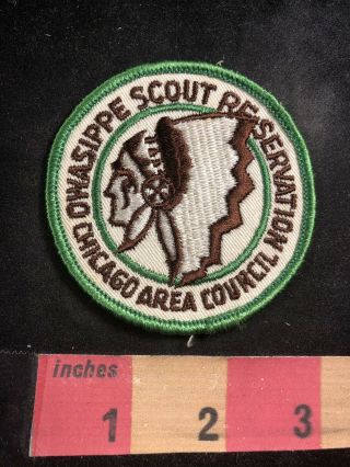 Vtg Owasippe Scout Reservation Chicago Area Council Boy Scout Patch Indian O91c