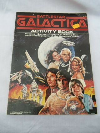 Vintage Battlestar Galactica Coloring Activity Book 1970s