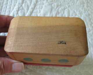 Sweet vintage c1950s miniature wooden Noah ' s Ark & animals - made in Japan 5