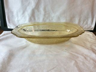 Vintage Amber Oval Vegetable Bowl