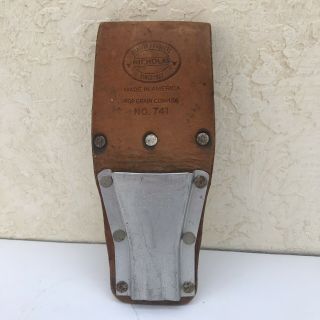 Vintage Nicholas Top - Grain Cowhide No.  741 Tool Belt - Combination Square Extra