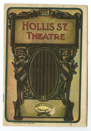 The Lady From Alfaqueque - Vintage Playbill - Hollis St.  Theatre,  Boston,  1929
