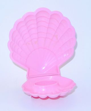 197 Vintage My Little Pony Sea Seapony Pink Clam Shell