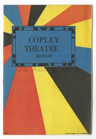 Young Woodley - Vintage Playbill - Copley Theatre,  Boston,  1932 - Glenn Hunter