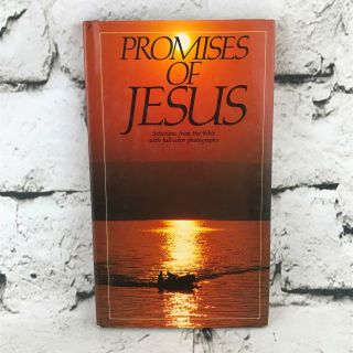 Vintage 1980 Promises Of Jesus Selections From The Bible Hardcover