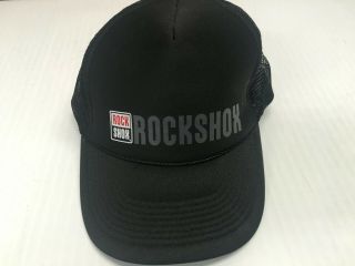 Vintage Rockshox Baseball Cap Black Snapback Mesh Rock Shox
