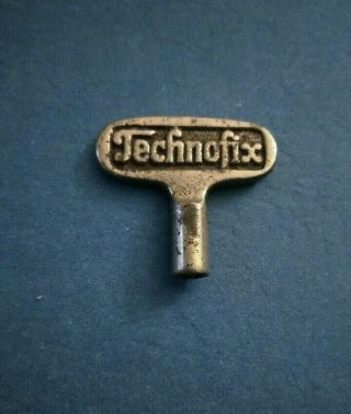 Vintage Technofix Wind - Up Car Tin Toy Key