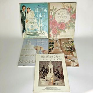 5 Wedding Cake Books Decorating Design Ideas Picture Bridal Groom Wilton Vintage