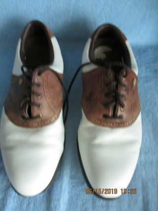 Vintage Footjoy Golf Shoes,  Mens Size 10 M,  Rubber Cleats,  Slightly