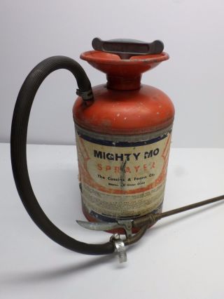 Vintage Might Mo Garden Tank Sprayer - All Metal Brass Wand