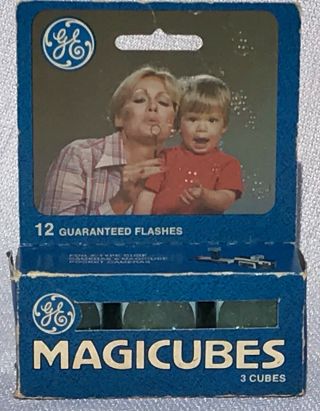 Vintage Ge Magicubes Flash Cubes For All X - Type And Magicube Cameras 3 - Pack