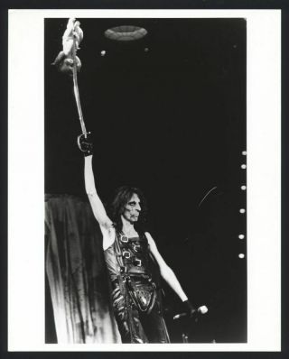 1980s Alice Cooper On Stage Vintage Photo I 