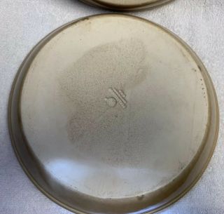 2 Vintage Pfaltzgraff FOLK ART Stoneware Pie Plate Circa 1990 USA Made EUC 4