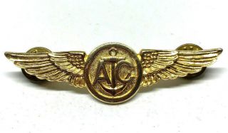 Vintage Usmc Aircrewman Pin Gold Wings,  Marine Corps,  Vietnam War,  Pilot