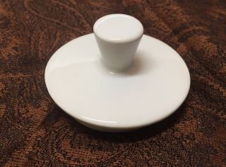 Vintage Arzberg,  Tea Coffee Pot Lid Top For Shape 1382,  White Porcelain Germany.