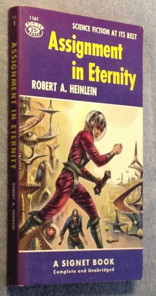 ASSIGNMENT IN ETERNITY Robert A.  Heinlein 1954 Vintage Science Fiction Paperback 2