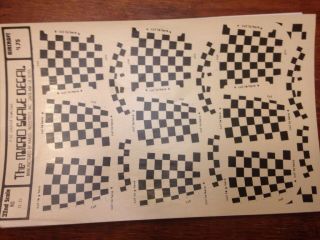 1/32 P - 51 Checker Cowlings Vintage Microscale Decals Sheet 32 - 15 Iop