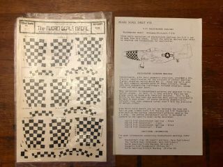 1/32 P - 51 Checker Cowlings Vintage MicroScale DECALS Sheet 32 - 15 IOP 2