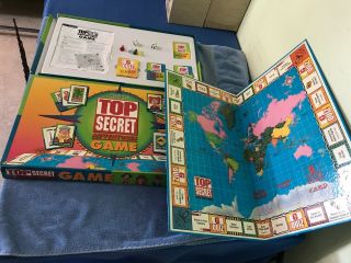 Vintage Highlights Top Secret Adventures Game World Map