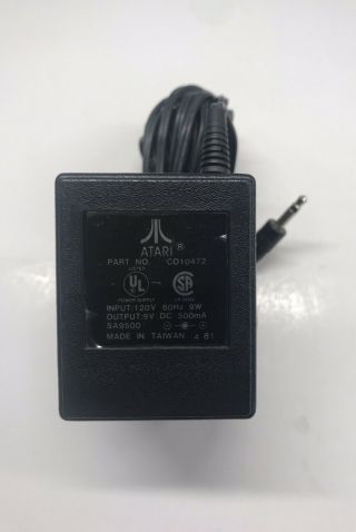 Oem Vintage Atari 2600 Power Supply Cord Part C010472 Ac Adaptor Cable