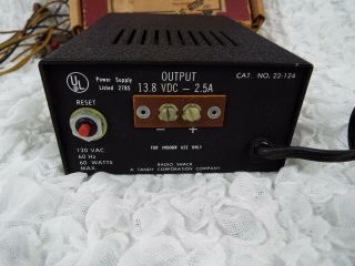 Vintage Radio Shack Micronta Regulated 12 Volt Power Supply Cat.  No.  22 - 124 4