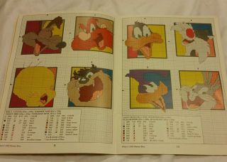 Vintage Looney Tunes cross stitch book 1995 3