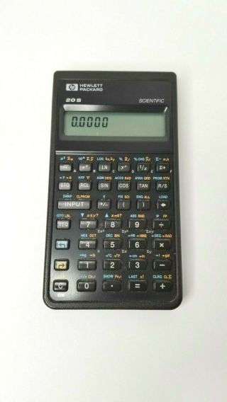 Vintage Hp 20s Scientific Calculator Hewlett Packard Soft Case