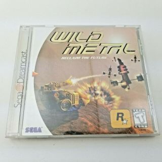 Complete Wild Metal Reclaim The Future Sega Dreamcast Authentic Game Vtg