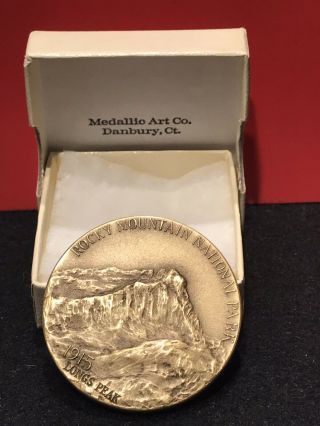Vtg Rocky Mountain National Park Medallic Art Co.  Danbury,  Ct Coin/token