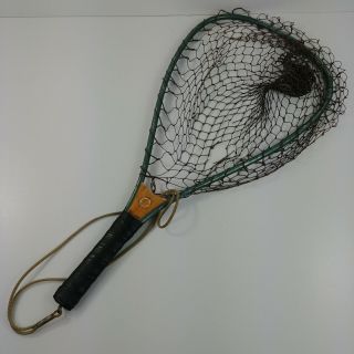 Sport King Aluminum Wooden Trout Fly Fishing Net Vintage