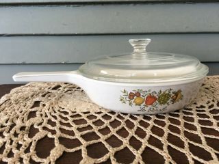 Vintage Corning Ware Spice Of Life P - 83 - B Le Persil Skillet W/ Glass Lid 6 1/2 "