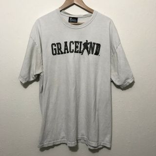 Vintage Graceland T Shirt Elvis Presley 2xl Gray
