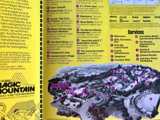 Universal Studios Vintage Guide & Map 1983