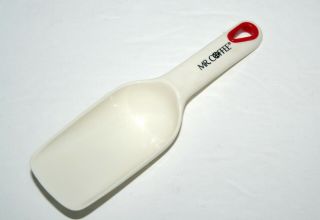 Vintage Mr Coffee Replacement Coffee Scoop - White Red Plastic