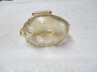 Vintage Glass Textured Piggy Bank - 3 Inches High