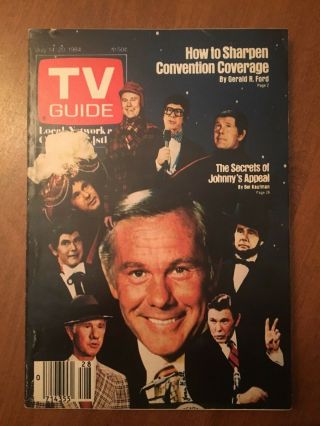 1984 Vintage Johnny Carson Tv Guide - No Mailing Label -