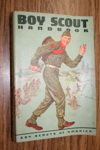 Vintage Boy Scout Handbook - 1959 Edition - Norman Rockwell Cover
