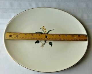 Vintage Edwin Knowles China Forsythia Oval Serving Platter Discontinued